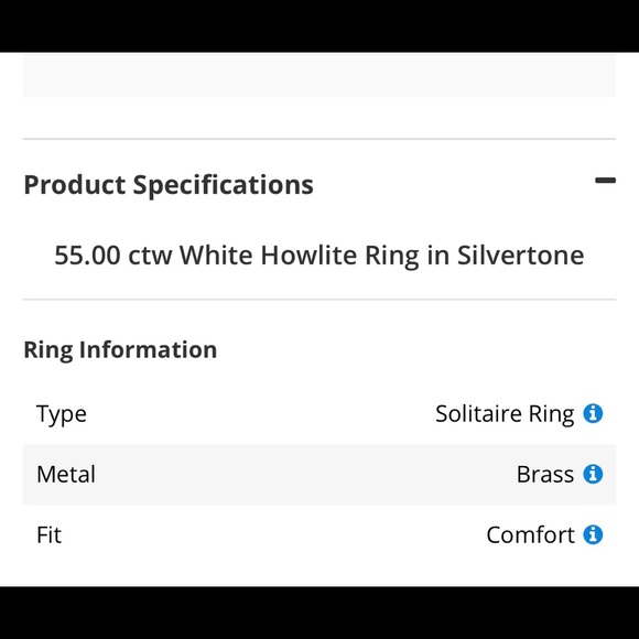 55ctw Howlite Ring: size 7 - Picture 6 of 8